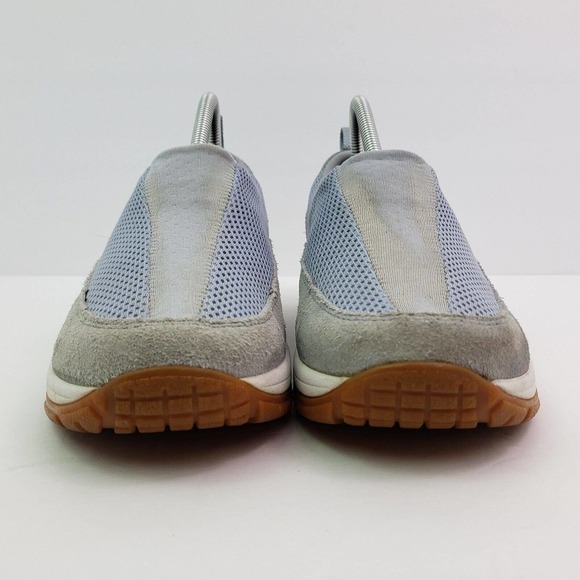 LL Bean Womens Size 8.5 Gray Slip On Suede Walking Moc Shoes 0-XT94-04 - Picture 6 of 12